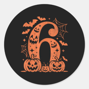Funny 67 Six Seven Meme Couple Matching Halloween Classic Round Sticker