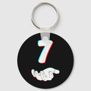 Funny 67 Six Seven Meme Couple Matching Halloween  Key Ring