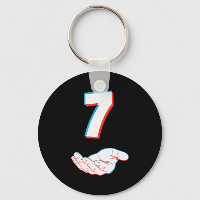 Funny 67 Six Seven Meme Couple Matching Halloween  Key Ring (Front)