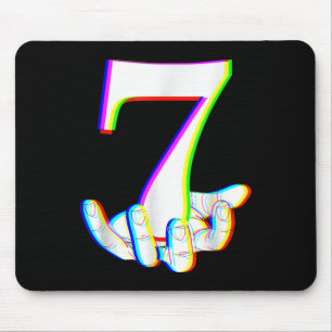 Funny 67 Six Seven Meme Couple Matching Halloween Mouse Pad
