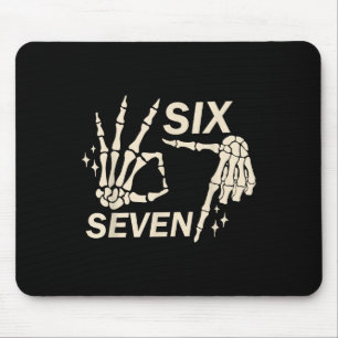 Funny 67 Six Seven Meme Couple Matching Halloween Mouse Pad