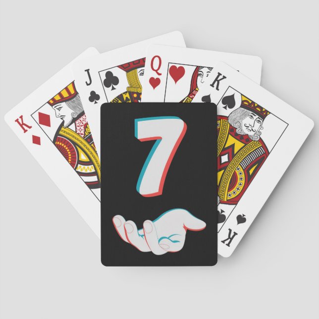 Funny 67 Six Seven Meme Couple Matching  Playing Cards (Back)