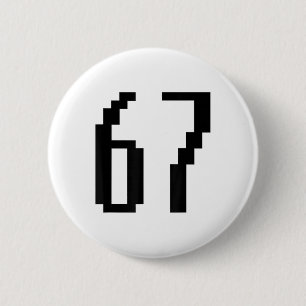 Funny 67 Six Seven Meme Couple Matching Retro Arca 6 Cm Round Badge