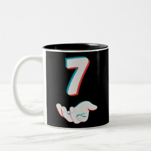 Funny 67 Six Seven Meme Couple Matching Two-Tone Coffee Mug