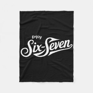 Funny 67 Six Seven Meme T-tee For Humor Lovers _1 Fleece Blanket