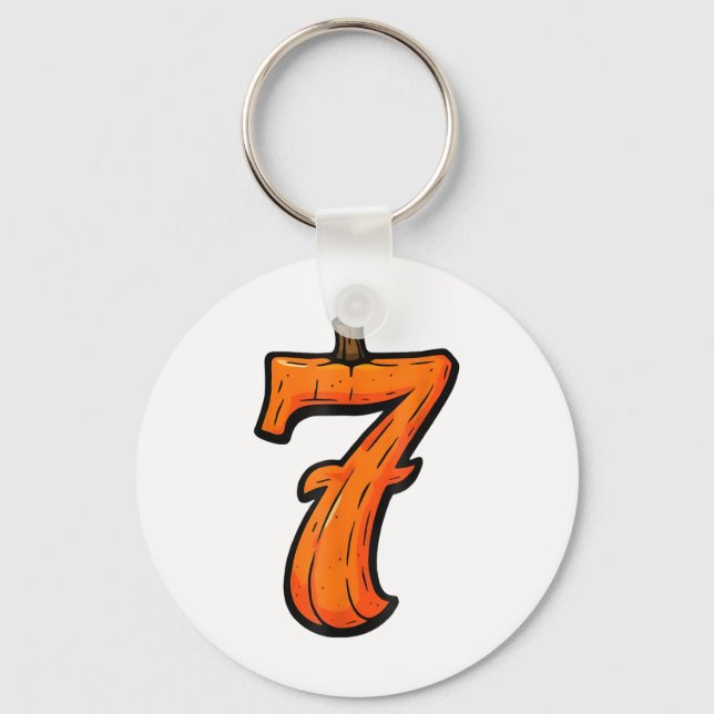 Funny 67 Six Seven Pumpkin Couple Matching Hallowe Key Ring (Front)
