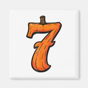 Funny 67 Six Seven Pumpkin Couple Matching Hallowe Magnet