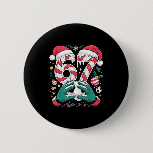 Funny 67 Six Seven Soccer Goalkeeper Funny Meme Ch 6 Cm Round Badge
