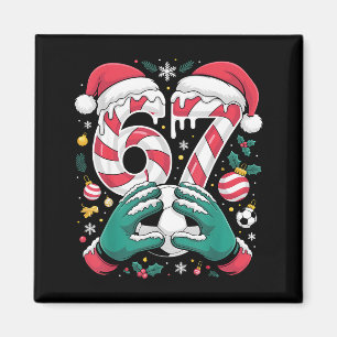Funny 67 Six Seven Soccer Goalkeeper Funny Meme Ch Magnet