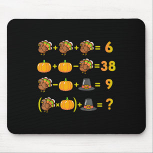 Funny 67 Six Seven Thanksgiving Math Logic Puzzle Mouse Pad