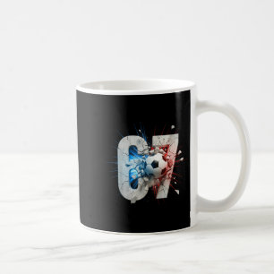 Funny 67 Soccer Drip Six Seven Meme 6 7 Boys Teens Coffee Mug