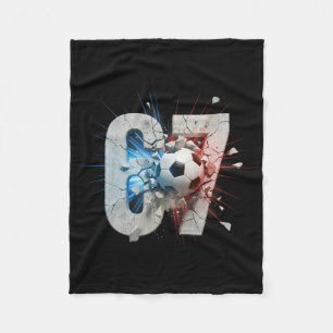Funny 67 Soccer Drip Six Seven Meme 6 7 Boys Teens Fleece Blanket