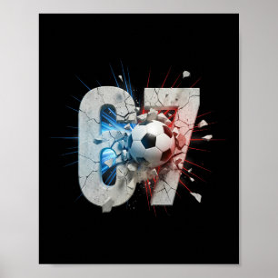 Funny 67 Soccer Drip Six Seven Meme 6 7 Boys Teens Poster