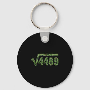 Funny 67 Trendy Square Root 4489 Camo Tee  Key Ring