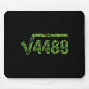 Funny 67 Trendy Square Root 4489 Camo Tee  Mouse Pad