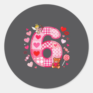 Funny 67 Valentine Meme Couple Matching Love  Classic Round Sticker