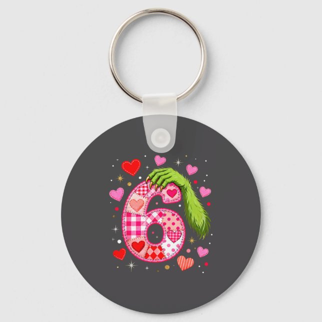 Funny 67 Valentine Meme Couple Matching Love  Key Ring (Front)