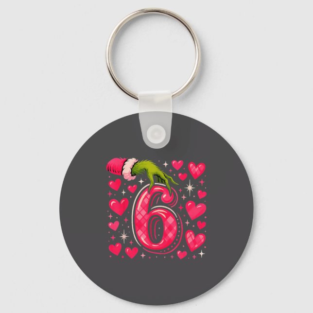 Funny 67 Valentine Meme Couple Matching Love  Key Ring (Front)