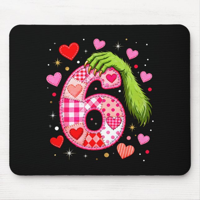 Funny 67 Valentine Meme Couple Matching Love  Mouse Pad (Front)