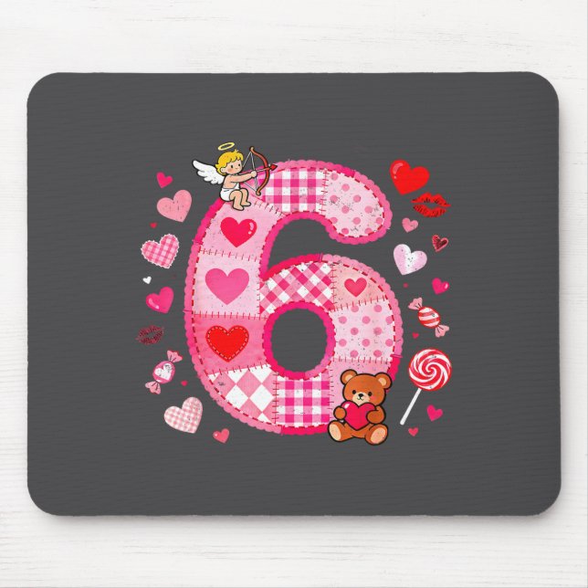 Funny 67 Valentine Meme Couple Matching Love  Mouse Pad (Front)