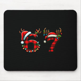 Funny 67 Xmas Six Seven Meme Brainrot Christmas Pa Mouse Pad