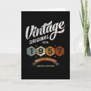 Funny 68 Year Old 1957 Vintage 68th Birthday Gift Card