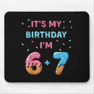 Funny 6 7 13th Birthday - 13th Birthday Six Seven Mouse Pad