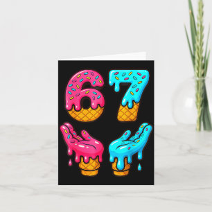 Funny 6 7 67 Six Seven Meme Card