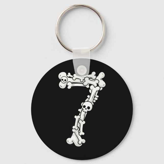 Funny 6 7 Bones Six Seven Couple Matching Key Ring (Front)