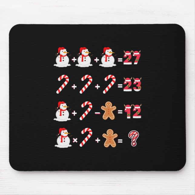 Funny 6 7 Meme 67 Christmas Order Of Operations Ma Mouse Pad (Front)