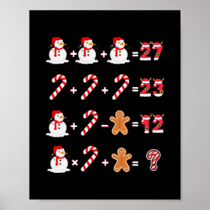 Funny 6 7 Meme 67 Christmas Order Of Operations Ma Poster