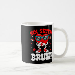 Funny 6 7 Meme 67 Six Seven Bruh Valentine Heart M Coffee Mug