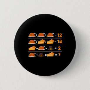 Funny 6 7 Meme 67 Thanksgiving Order Of Operations Cm Round Badge