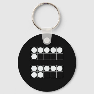 Funny 6 7 Number Math Teachers Students Six Seven Key Ring