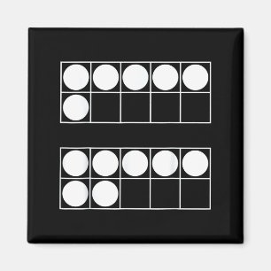 Funny 6 7 Number Math Teachers Students Six Seven Magnet