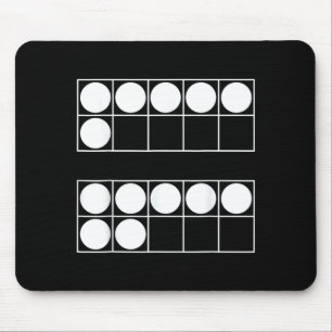 Funny 6 7 Number Math Teachers Students Six Seven Mouse Pad