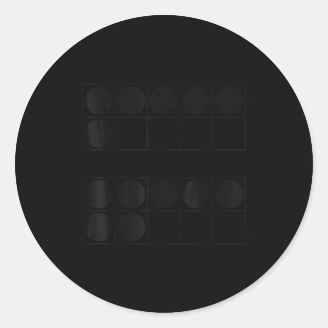 Funny 6 7 Number Teachers Students Six Seven Meme  Classic Round Sticker (Front)