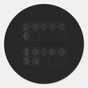 Funny 6 7 Number Teachers Students Six Seven Meme  Classic Round Sticker