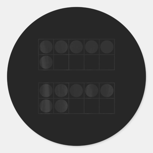 Funny 6 7 Number Teachers Students Six Seven Meme  Classic Round Sticker (Front)