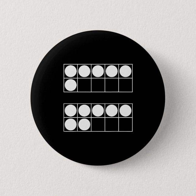 Funny 6 7 Number Teachers Students Six Seven Meme  Cm Round Badge (Front)