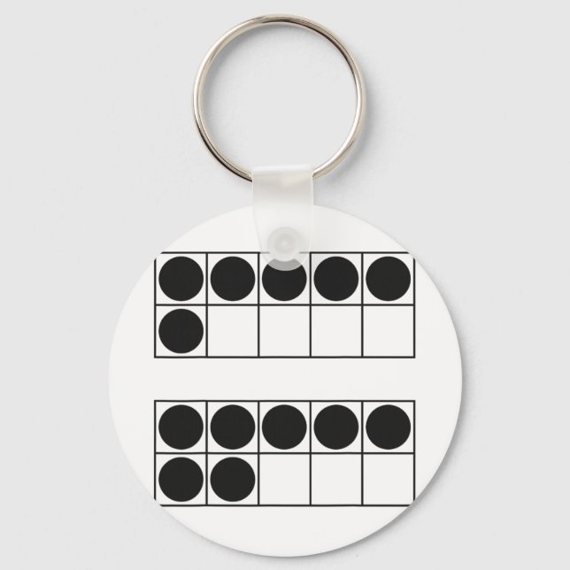 Funny 6 7 Number Teachers Students Six Seven Meme  Key Ring (Front)