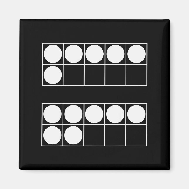 Funny 6 7 Number Teachers Students Six Seven Meme  Magnet (Front)