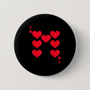 Funny 6 7 Of Hearts Matching 67 Meme Couple Valent 6 Cm Round Badge