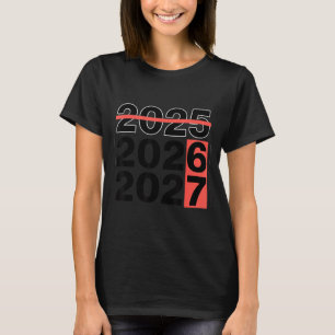 Funny 6 7 Party Happy New Year 2026 2027 67 Meme S T-Shirt