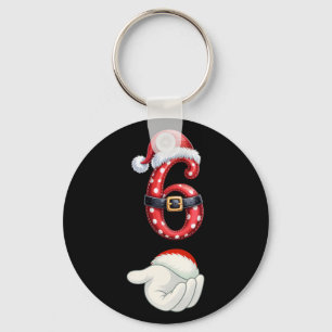 Funny 6 7 Six Seven Meme Couple Matching Christmas Key Ring
