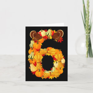 Funny 6 7 Six Seven Meme Couple Thanksgiving Turke Card