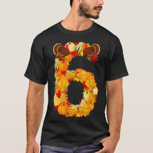 Funny 6 7 Six Seven Meme Couple Thanksgiving Turke T-Shirt