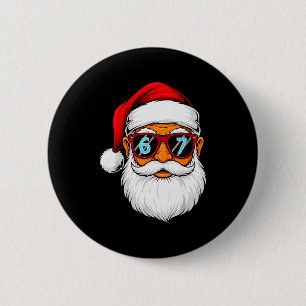 Funny 6 7 Six Seven Meme Santa Face Christmas Men Cm Round Badge