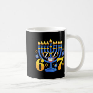 Funny 6-7 Six Seven Menorah Meme Hanukkah Holiday Coffee Mug