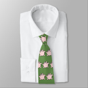 Funny 6 Cartoon Pig  Year Birthday Choose Colour T Tie